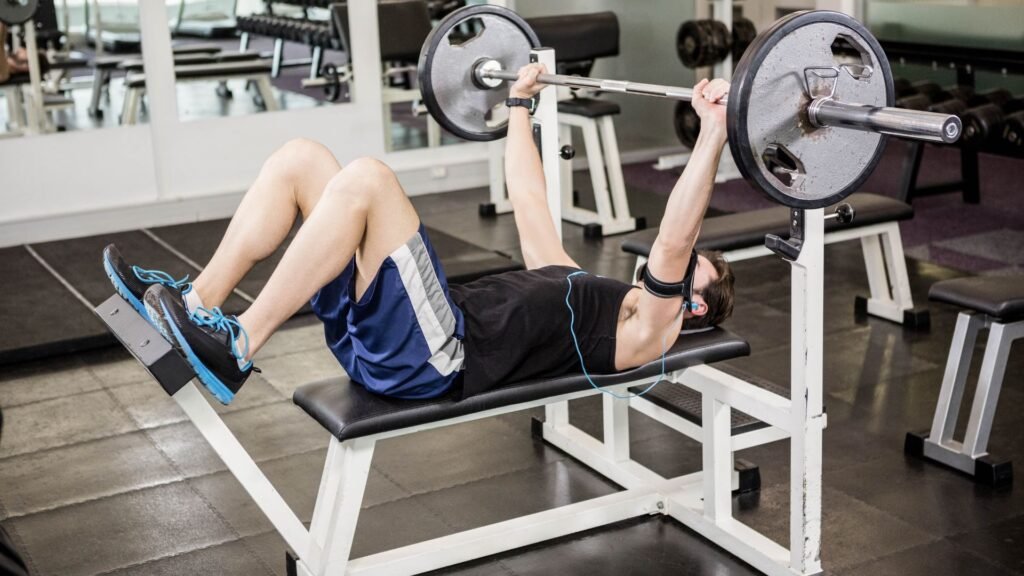 weight training bench set