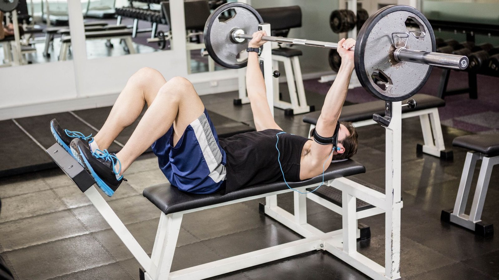 weight training bench set